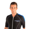 Muteo Corto Lido Uomo 2mm Nero-Blu L-4 Cressi LV455004