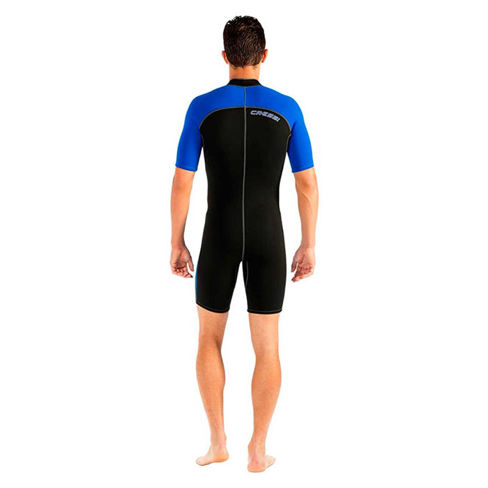 Shorty Wetsuit Lido Man 2mm Black-Blue XL-5 Cressi LV455005
