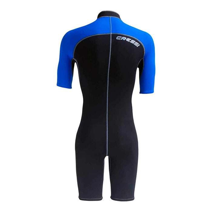 Shorty Wetsuit Lido Man 2mm Black-Blue XXXL-7 Cressi LV455007