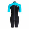 Shorty Wetsuit Lido Woman 2mm Black-Aquamarine S-2 Cressi LV457002