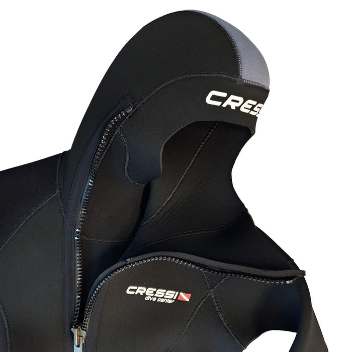 Mutino intero Endurance con cappuccio Uomo 5mm Nero L-4 Cressi CLV500004