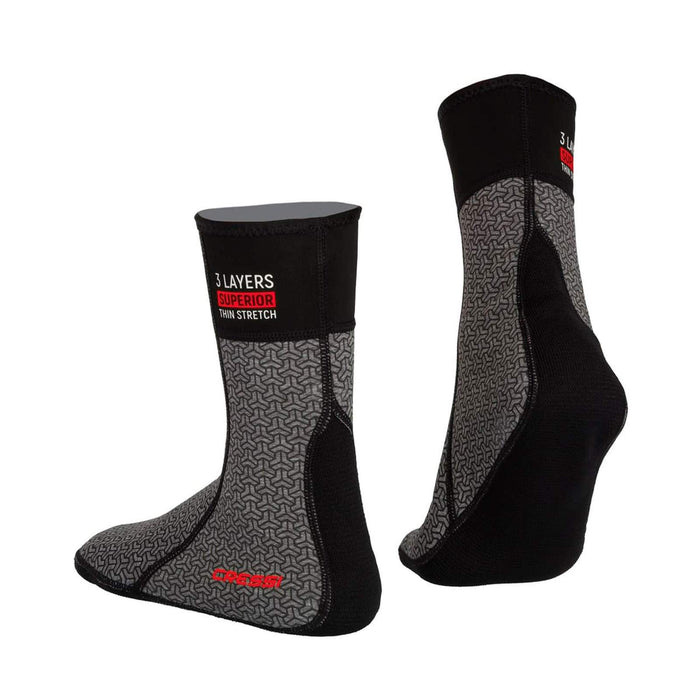 Calze da immersione termiche Sottocostume Grigio-Nero S-38-39 Cressi CLW475702