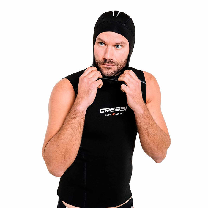 Hood Vest Man 2,5-5mm Black S-2 Cressi LW476212