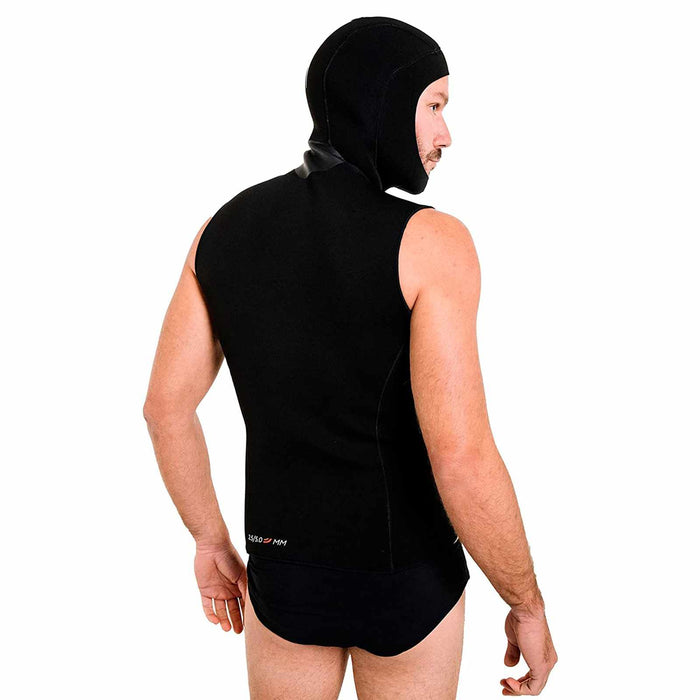Hood Vest Man 2,5-5mm Black XXXL-7 Cressi LW476217