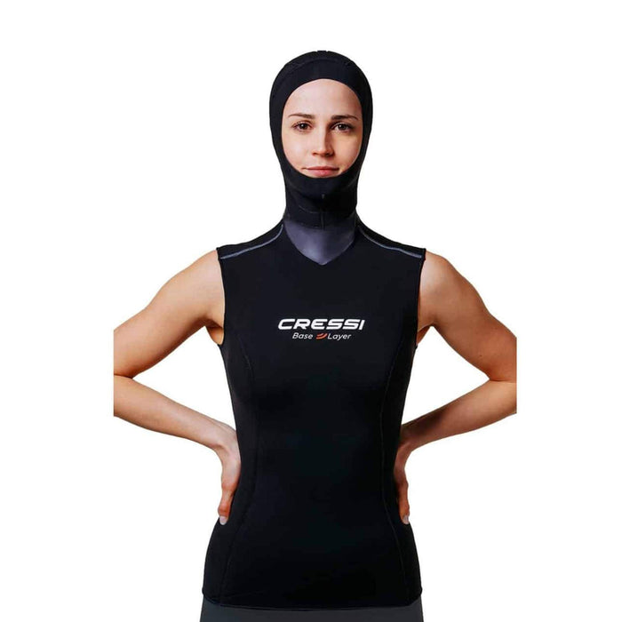 Gilet con cappuccio Donna 2,5-5mm Nero L-4 Cressi LW476214