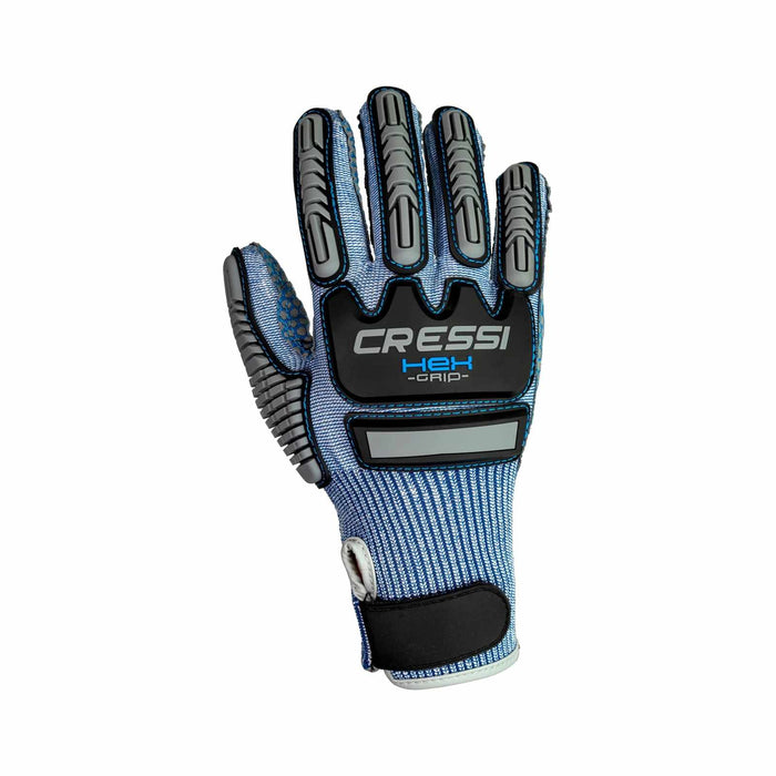 Diving Gloves Hex Grip 3mm Blue M Cressi PQ100603
