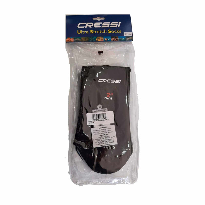 Diving Socks Blacklite 2,5mm Black S-36-38 Cressi CLX431001