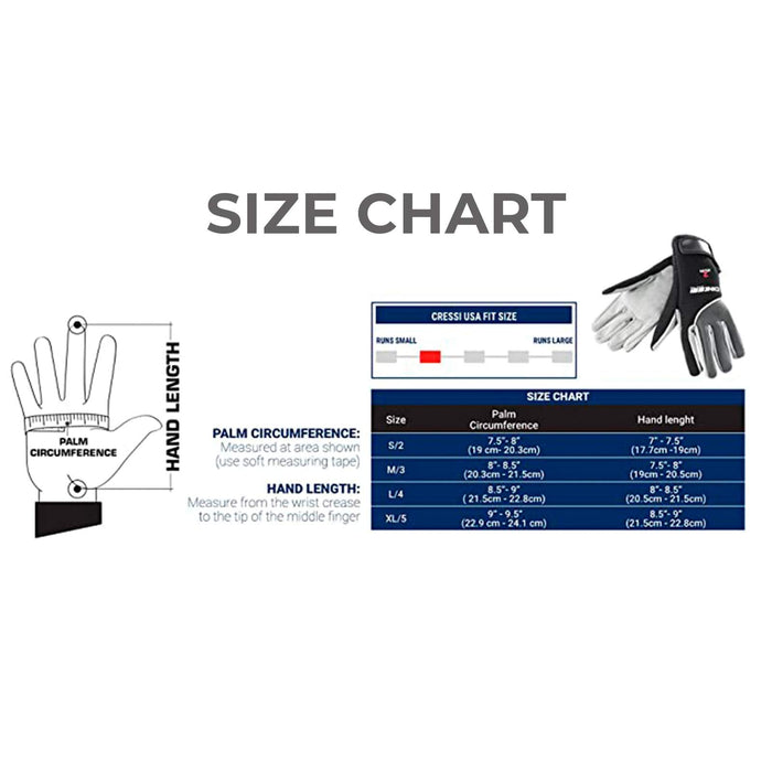 Gants de Plongée Tropical 2mm Noir-Gris S Cressi LX475301