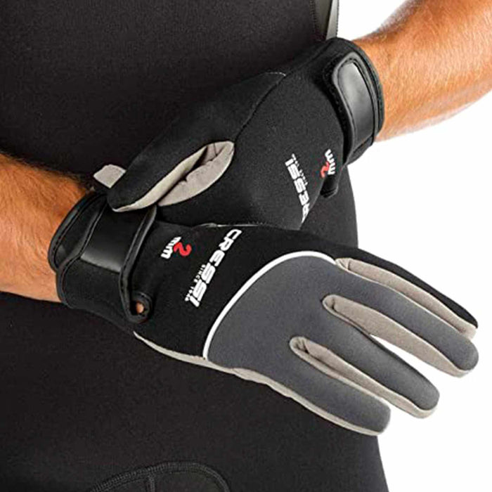 Diving Gloves Tropical 2mm Black-Grey M Cressi LX475302