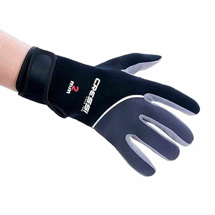 Guanti da immersione Tropical 2mm Nero-Grigio L Cressi LX475303