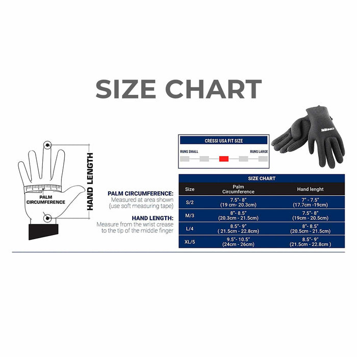 Guanti da immersione Ultrastretch 3,5mm Nero L Cressi LX475803