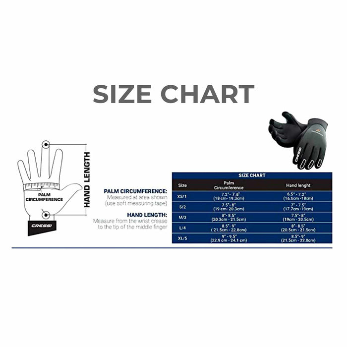 Guanti da immersione Ultraspan 3,5mm Nero L Cressi CLX476313