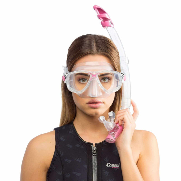 Kit di Snorkeling Marea Vip Rosa Cressi DM1000054