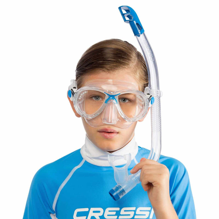 Snorkeling Kit Marea Vip Kids Blue Cressi DM1000062