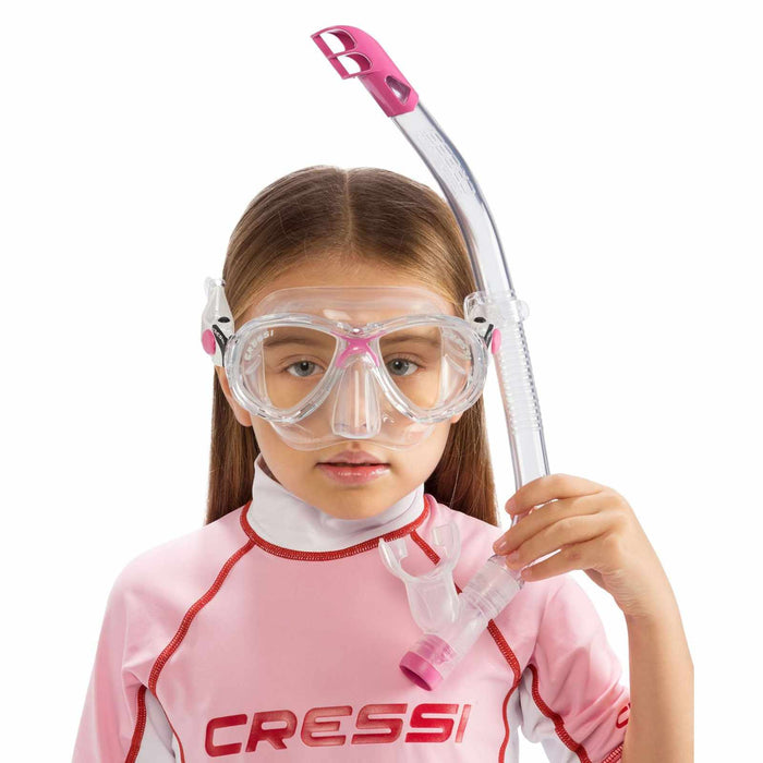 Kit de snorkel Marea Vip Niños Rosa Cressi DM1000064