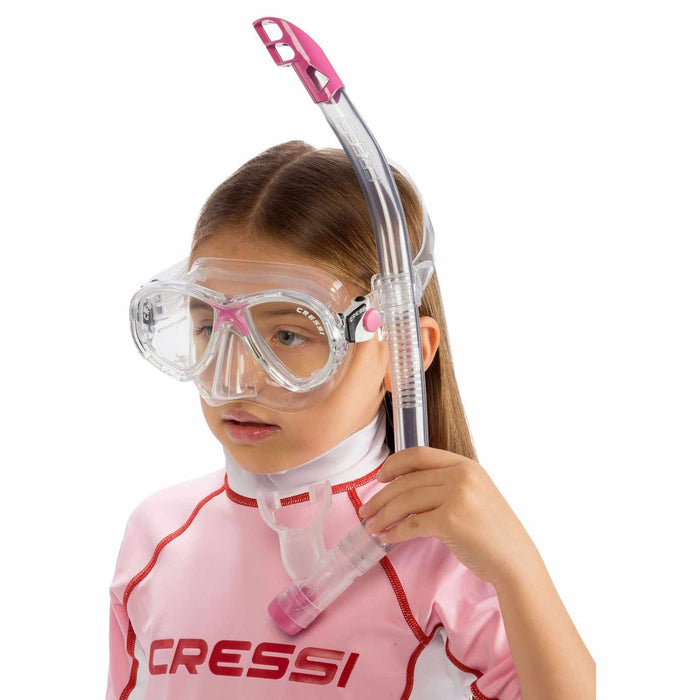 Kit de snorkel Marea Vip Niños Rosa Cressi DM1000064