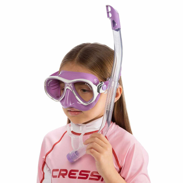 Snorkeling Kit Marea Vip Colorama Kids Lilac Cressi DM1000067