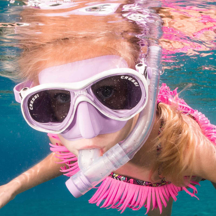 Snorkeling Kit Marea Vip Colorama Kids Lilac Cressi DM1000067