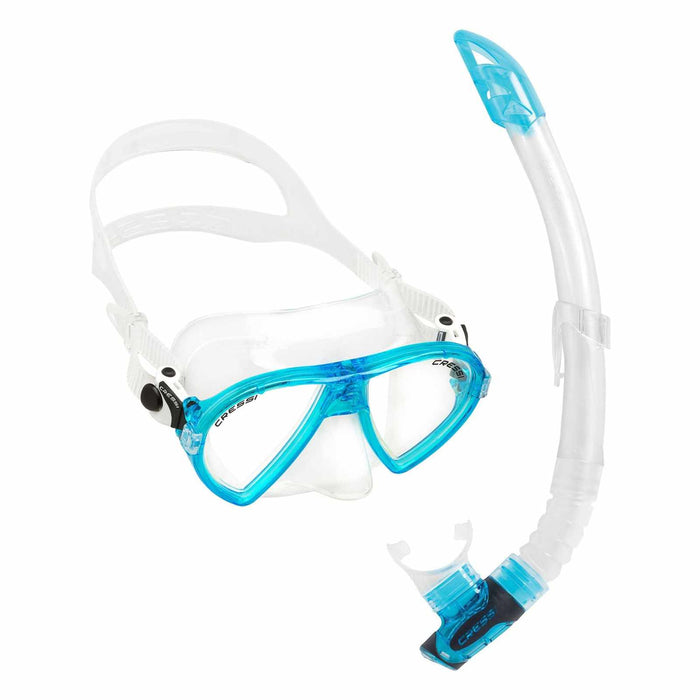 Snorkeling Kit Ocean Vip Aquamarine Cressi DM1000113