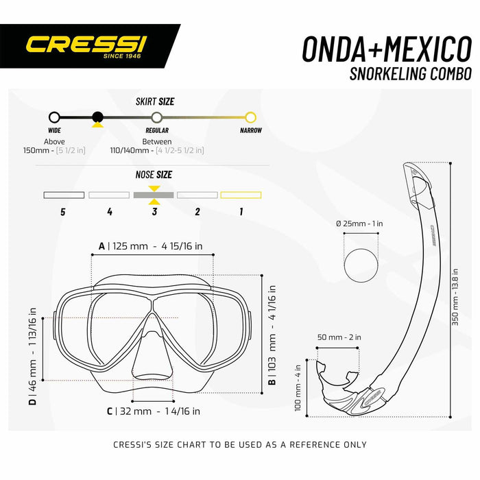 Snorkeling Kit Onda Pink Cressi DM1010154