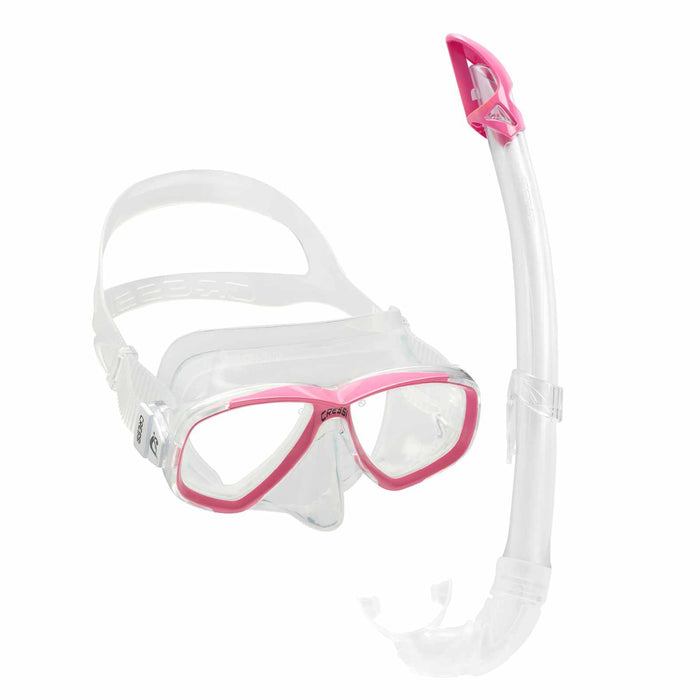 Snorkeling Kit Perla Transparent-Pink Cressi DM101140