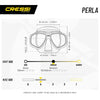 Kit di Snorkeling Perla Trasparente-Acquamarina Cressi DM101163