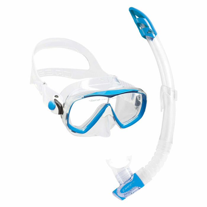 Snorkeling Kit Estrella Vip Transparent-Blue Cressi DM340020