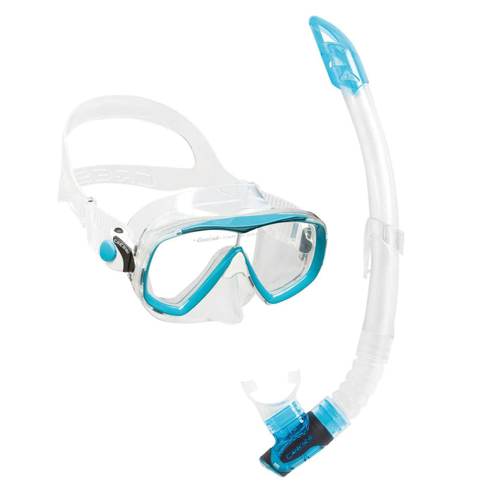 Snorkeling Kit Estrella Vip Transparent-Aquamarine Cressi DM340063