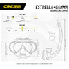Snorkeling Kit Estrella Vip Transparent-Aquamarine Cressi DM340063