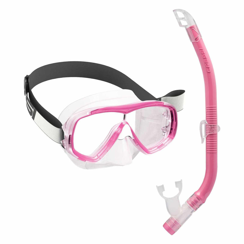Snorkeling Kit Estrella Tx Vip Kids Pink Cressi DM350040