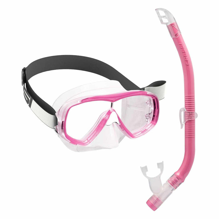 Snorkeling Kit Estrella Tx Vip Kids Pink Cressi DM350040