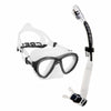 Kit de Snorkel Quantum y Itaca Ultra Dry Transparente-Negro Cressi DM400050