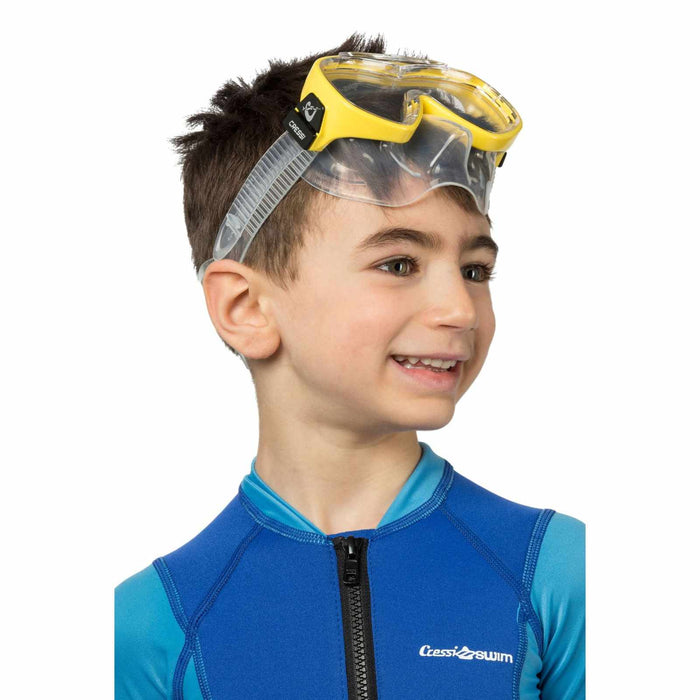 Masque de snorkeling en silicone Piumetta Transparent-Jaune Cressi DN200510