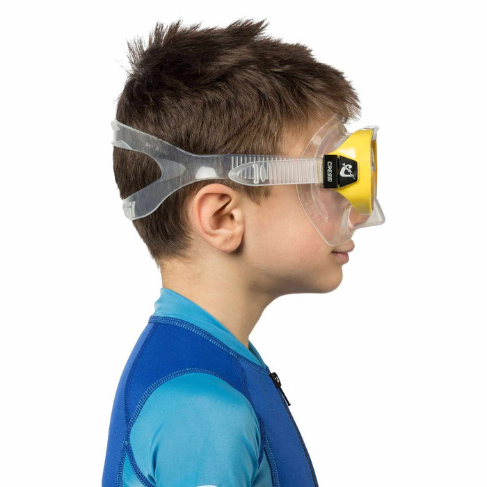 Masque de snorkeling en silicone Piumetta Transparent-Jaune Cressi DN200510