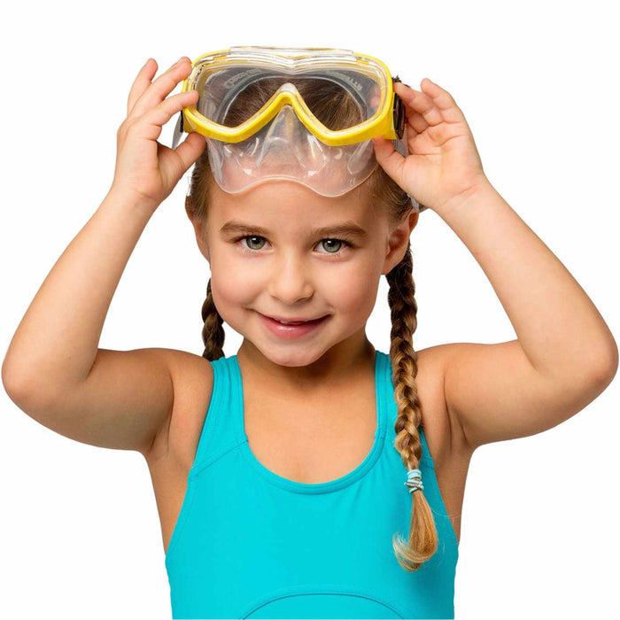 Masque de snorkeling en silicone Piumetta Transparent-Jaune Cressi DN200510