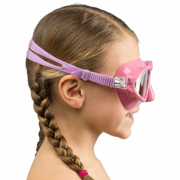 Masque de snorkeling en silicone Moon Kid Colorama Rose-Lilas Cressi DN200740
