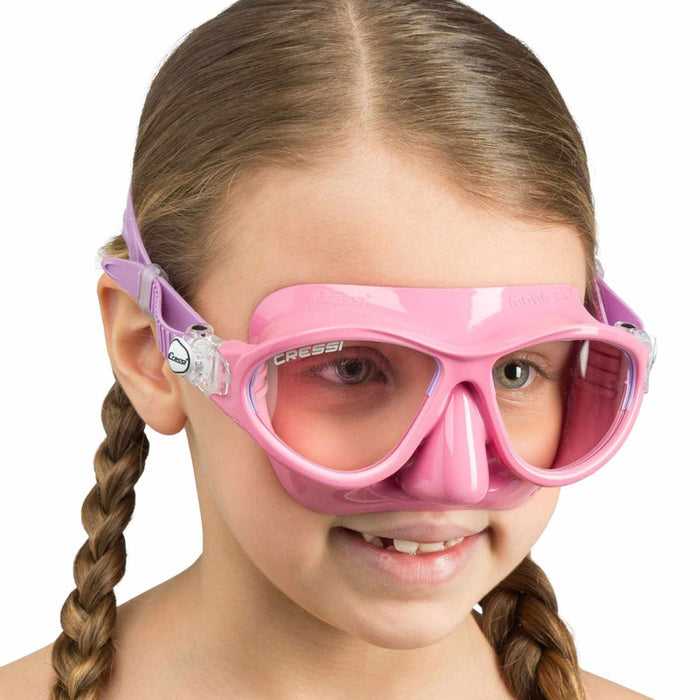 Masque de snorkeling en silicone Moon Kid Colorama Rose-Lilas Cressi DN200740