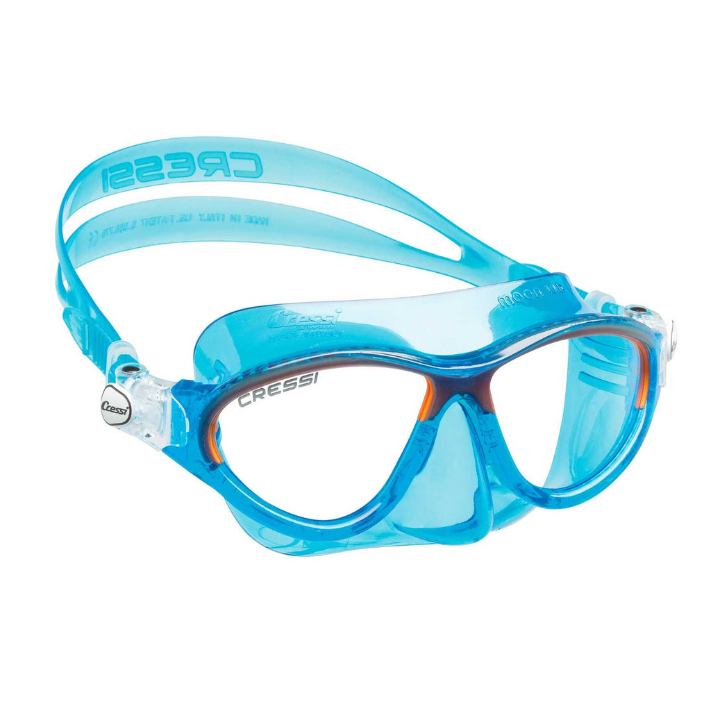 Snorkeling Silicone Mask Moon Kid Colorama Blue-Orange Cressi DN200828