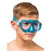 Snorkeling Silicone Mask Moon Kid Colorama Blue-Orange Cressi DN200828