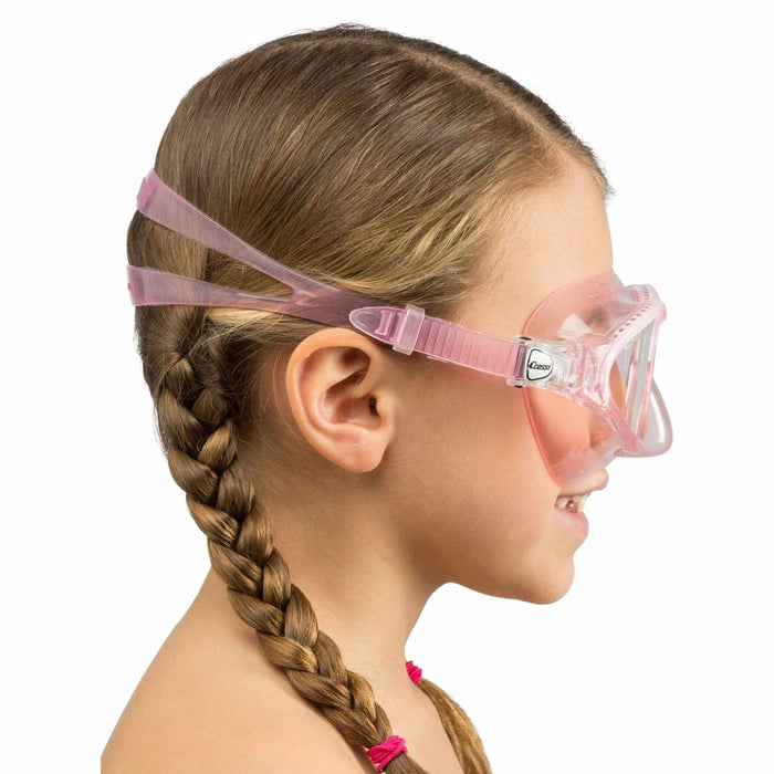 Snorkeling Silicone Mask Moon Kid Colorama Pink-White Cressi DN200834
