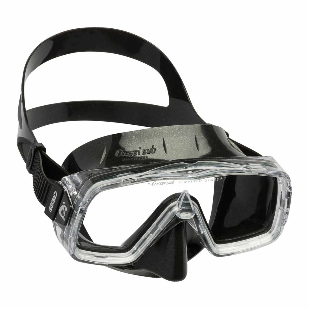 Masque de snorkeling en silicone Sirena Noir-Foncé Cressi DN202000