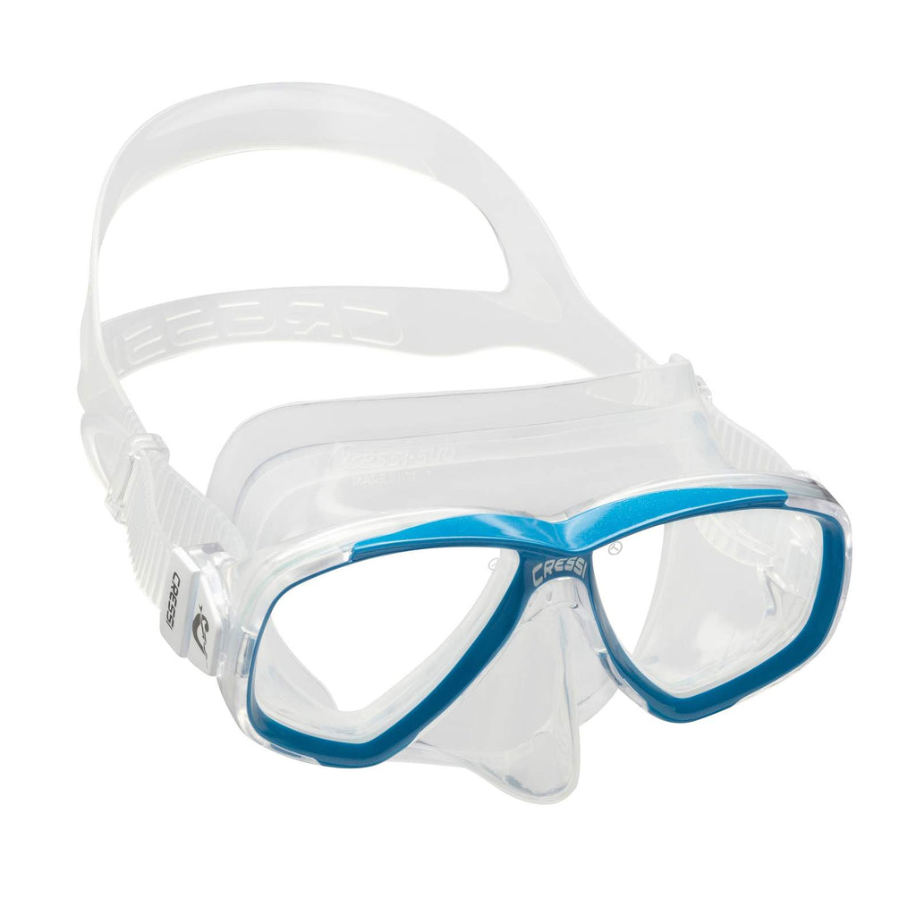 Masque de snorkeling en silicone Perla Transparent-Bleu Cressi DN207920