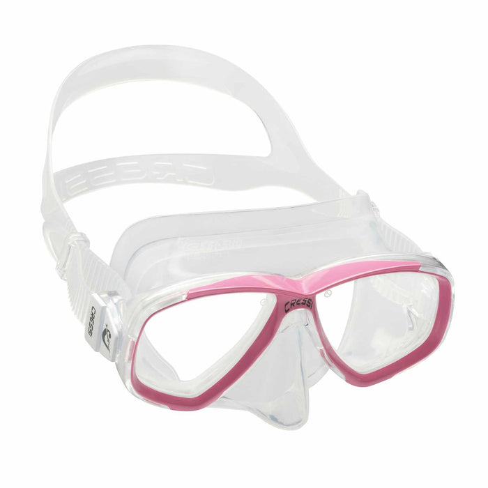 Masque de snorkeling en silicone Perla Transparent-Rose Cressi DN207940