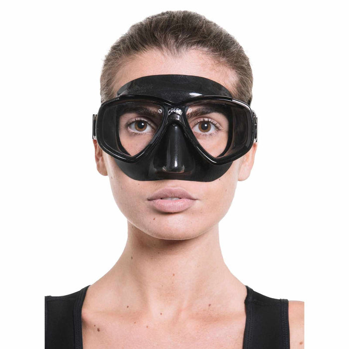 Masque de snorkeling en silicone Perla Noir-Foncé Cressi DN208150