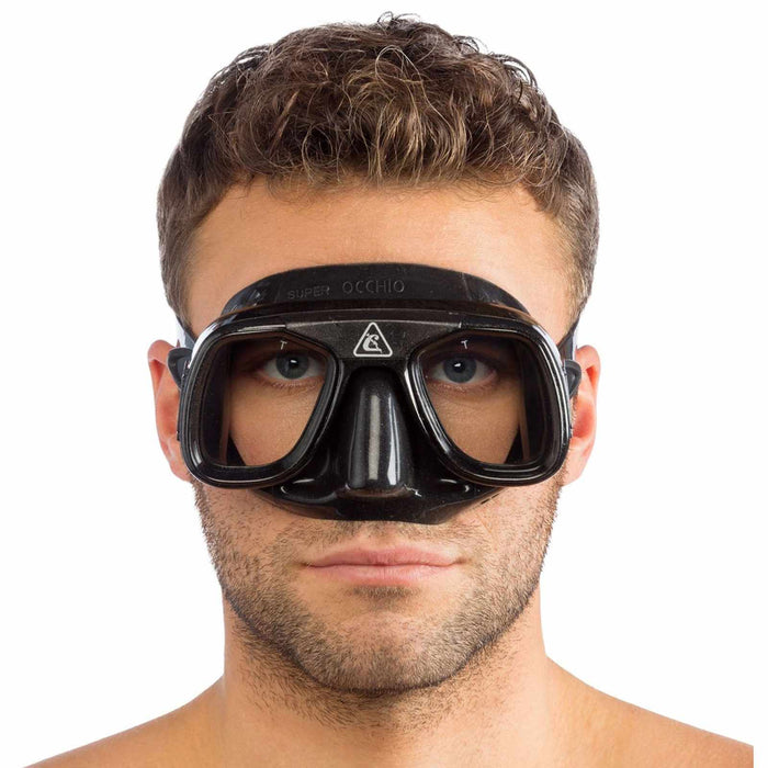 Diving Silicone Mask Superocchio Dark-Black Cressi DN234650