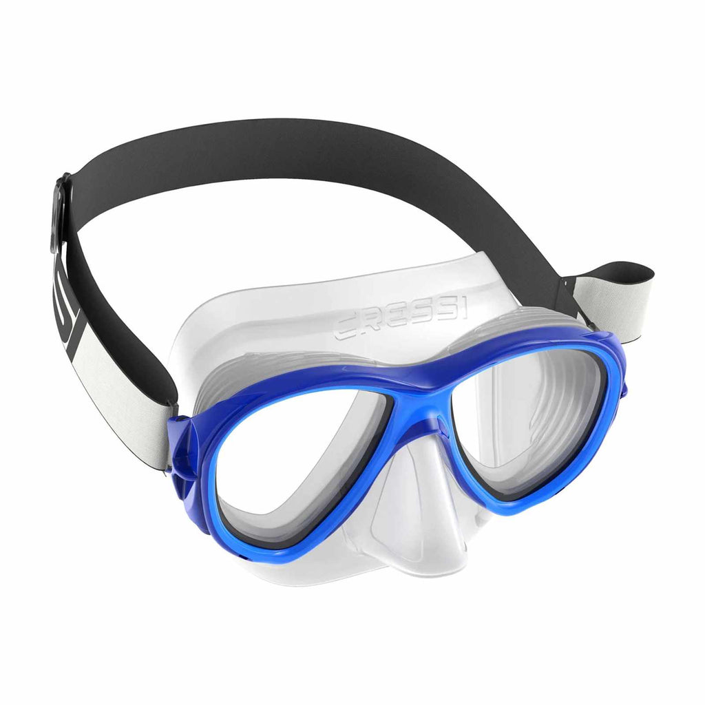 Snorkeling Silicone Mask Samoa Tx Transparent-Blue Cressi DN240020