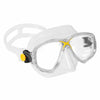 Máscara de snorkel de silicona Marea Transparente-Amarillo Cressi DN281010