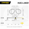 Masque de snorkeling Marea Enfants Transparent-Jaune Cressi DN283010