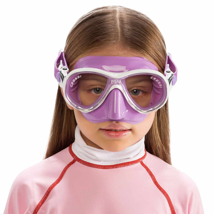 Masque de snorkeling en silicone Marea Colorama Enfants Lilas Cressi DN284041