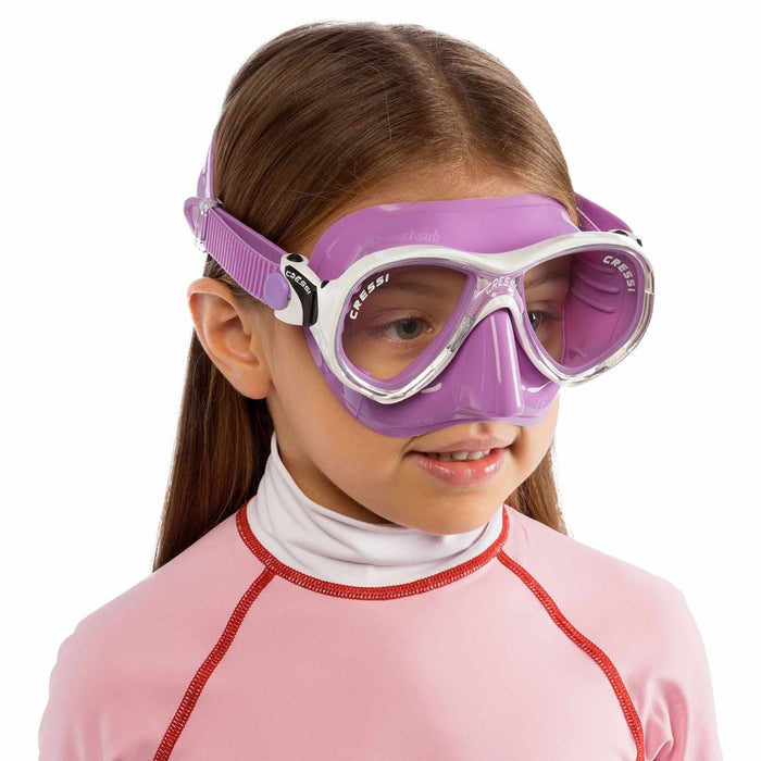 Masque de snorkeling en silicone Marea Colorama Enfants Lilas Cressi DN284041
